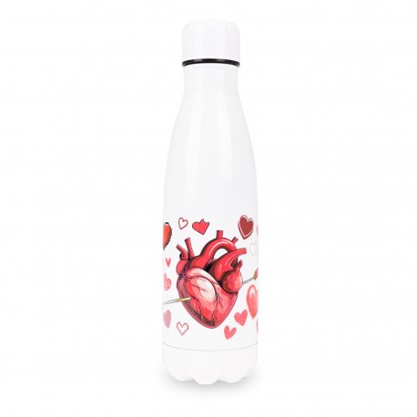 Botella estampada San Valentín