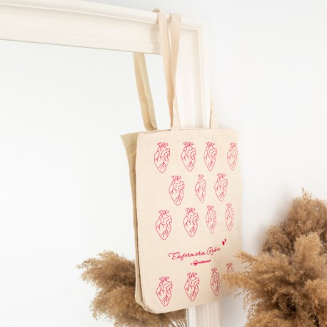 tote bag estampado corazones