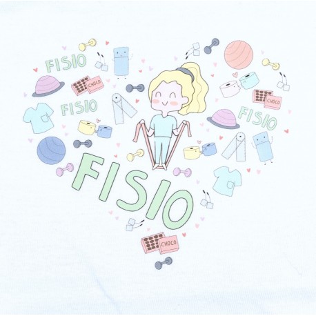 Woman's White T-shirt - Fisio