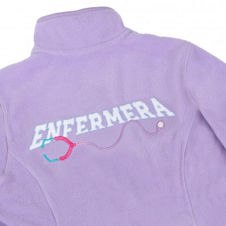 bordado enfermera chaqueta polar