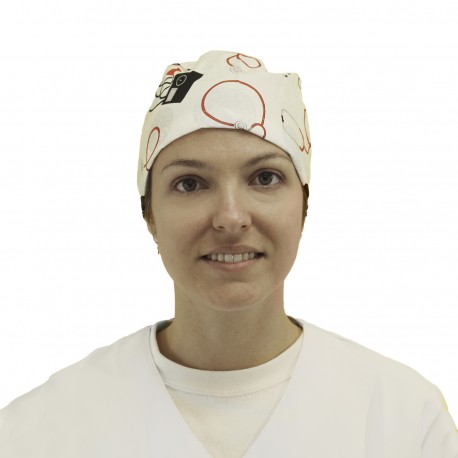 gorro para médicos estampado