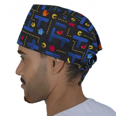 gorro pelo corto estampado comecocos