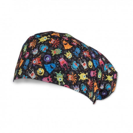 gorro quirúrgico pelo largo estampado aliens