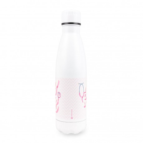 Botella acero estampada