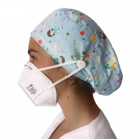 Long Hair Surgical Cap with...