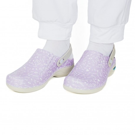 Washable Leather Nursing Clog -...