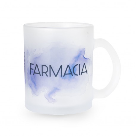 Frosted Glass Mug - Pharmacy Symbol |...