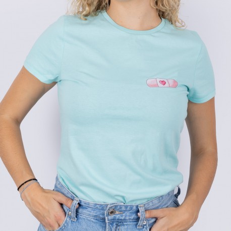 Woman's Eco Aqua T-shirt - Band-Aid...