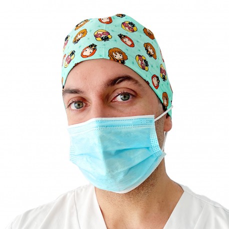 Short Hair Surgical Cap with buttons...
