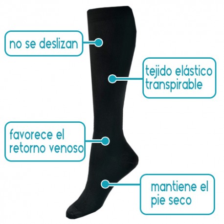 Socks compression - TIES - BLACK