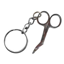Metal key ring, Scissors...