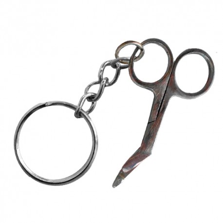Metal key ring, Scissors Bandage