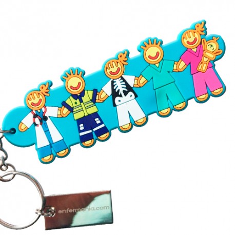 Double-Sided Rubber Keyring...