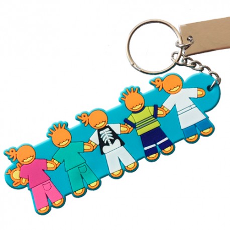 Keyring double sided - Team