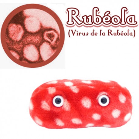 Microbio Gigante de peluche - rubeola