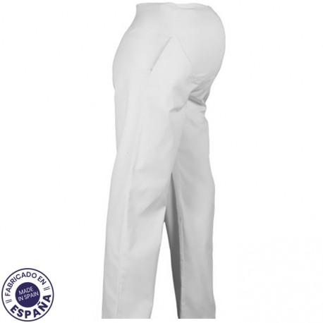 Pregnancy uniform trousers - White