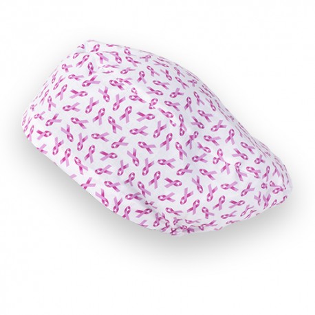 Long Hair Surgical Cap - Pink bow...