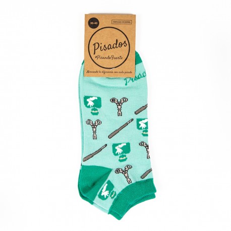 Printed Ankle Socks -...