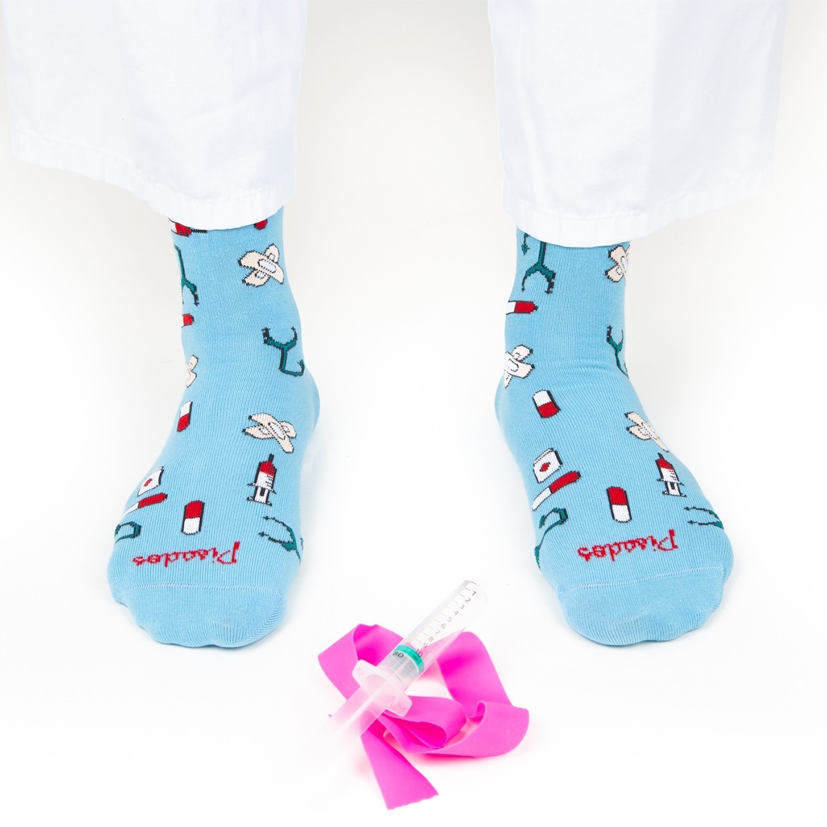 6 pares de calcetines casuales para enfermeras, regalos de enfermería,  calcetines novedosos para mujer, calcetines médicos divertidos para  enfermeras