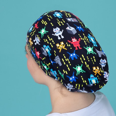 Long Hair Surgical Cap - Video games