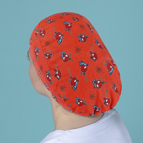 Gorro pelo largo - Spider naranja