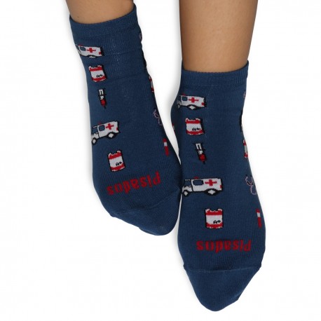 Printed Ankle Socks - Emergency