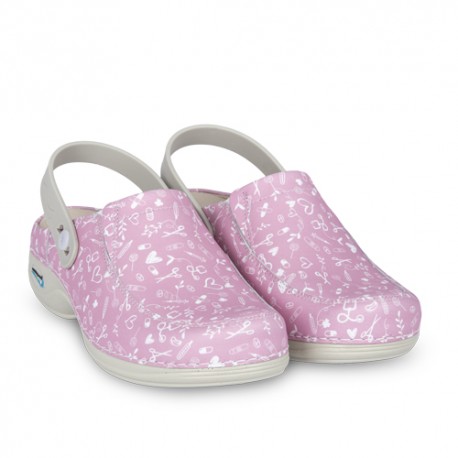 Washable Leather Nursing Clog -...