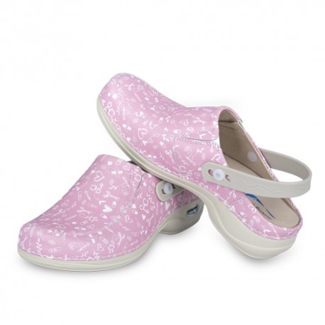 Washable Leather Nursing Clog -...