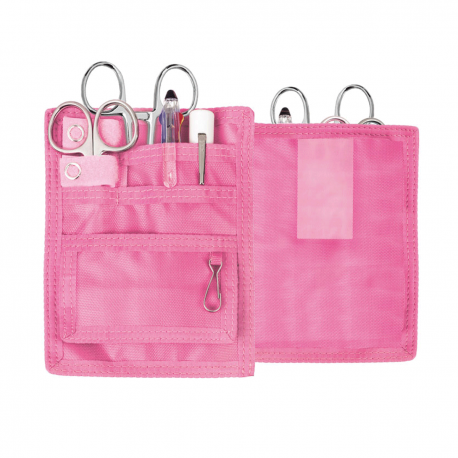 Organizer pocket with latch belt -...