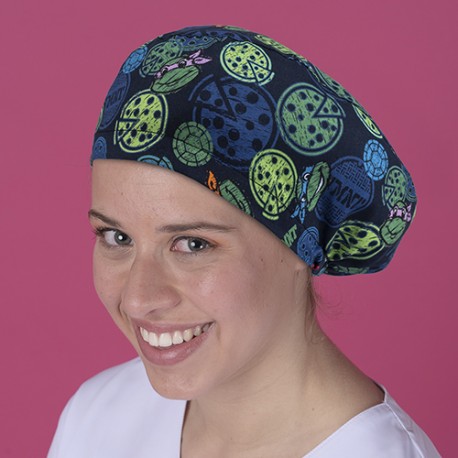 Gorro pelo largo estampado - Tortugas...