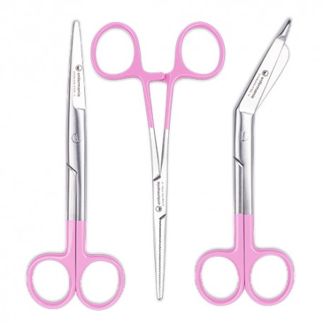 Trio Set Scissors- Hot Pink