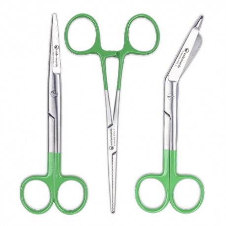 Trio Set Scissors - Lime