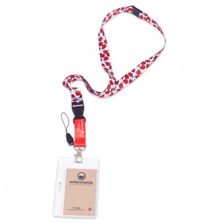 Multifunctional Lanyard - Ladybugs