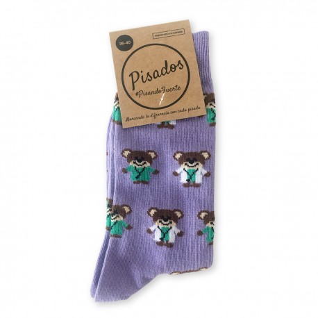Printed Midcalf Socks - Koalas