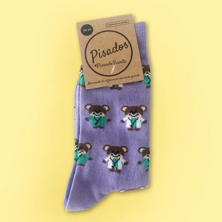 Printed Midcalf Socks - Koalas