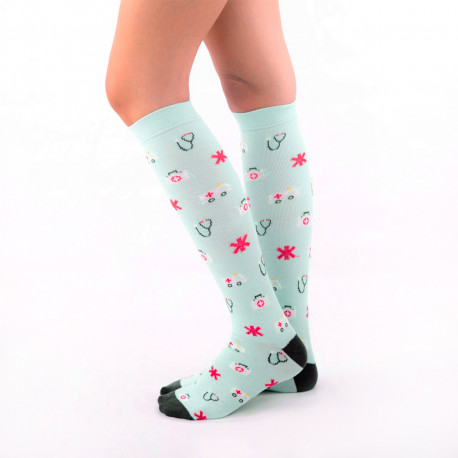 Compresive Printed Socks -...