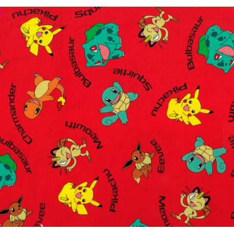 Short hair surgical cap - Red Pokemon