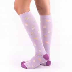 Compresive Printed Socks - Maternity