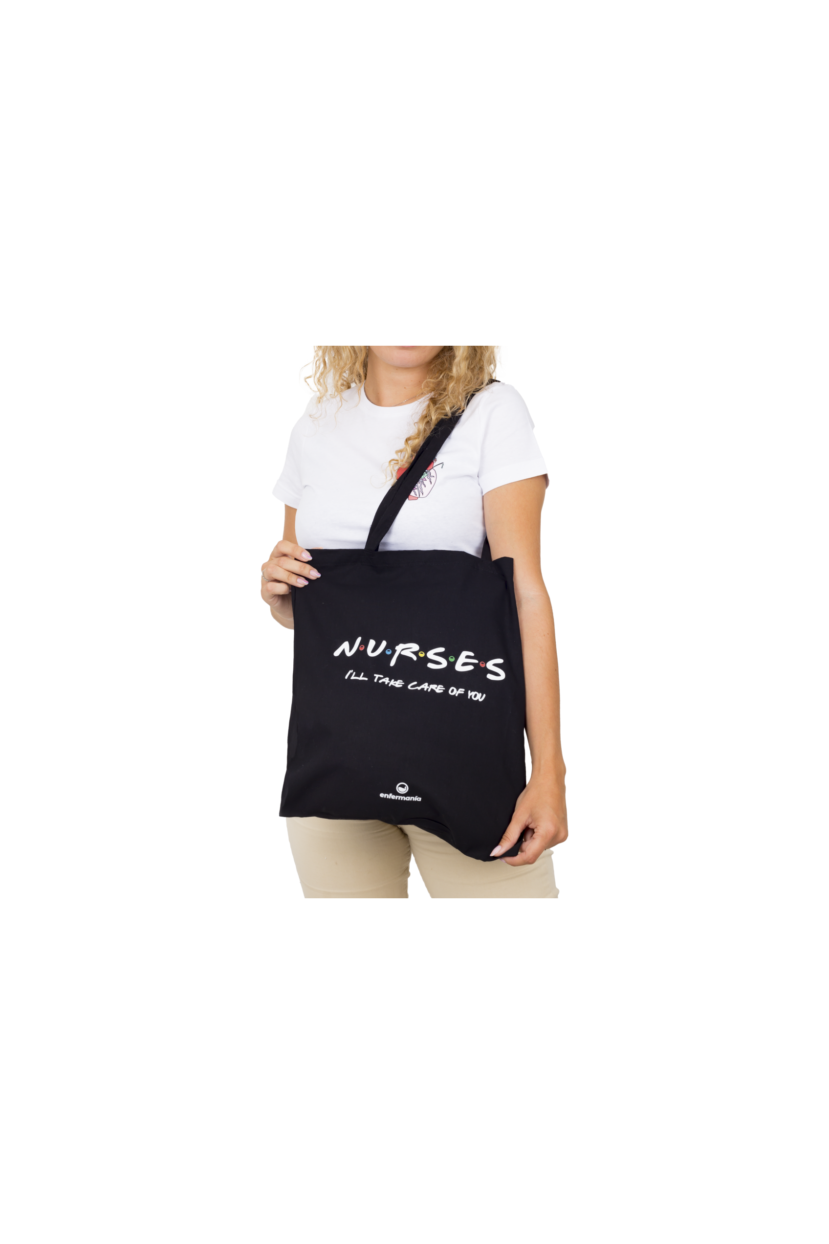 Black tote bag - printed-5