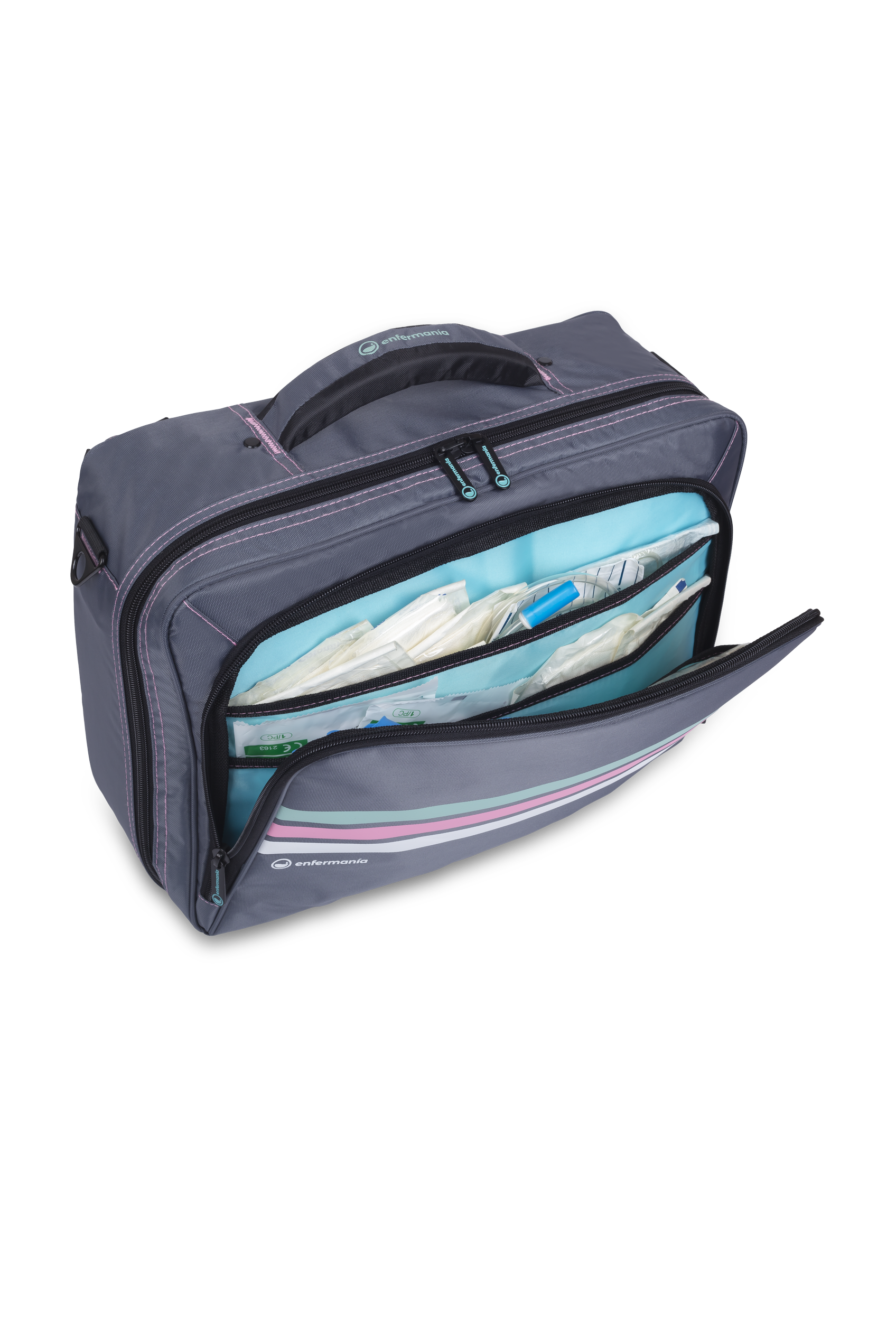 Home visit briefcase - Eighties Grey -3