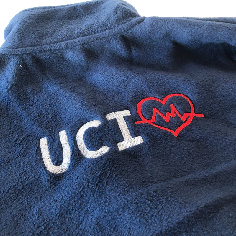 Personalized Women's Fleece Lining - Navy Blue-zoom-