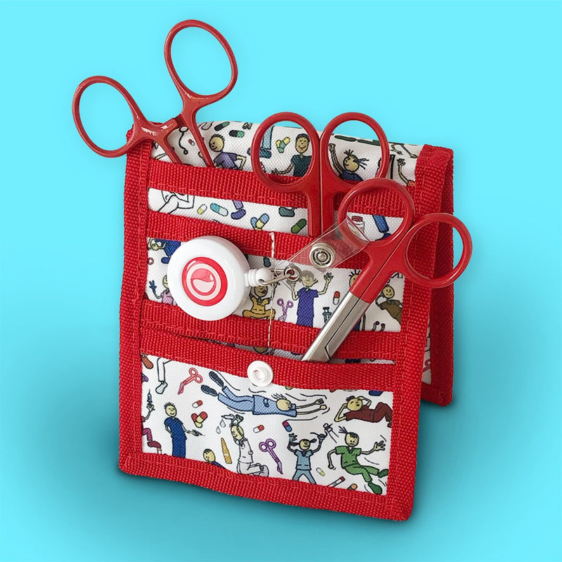 Red Pocket Revolutum Kit (organizer + scissors)-zoom-