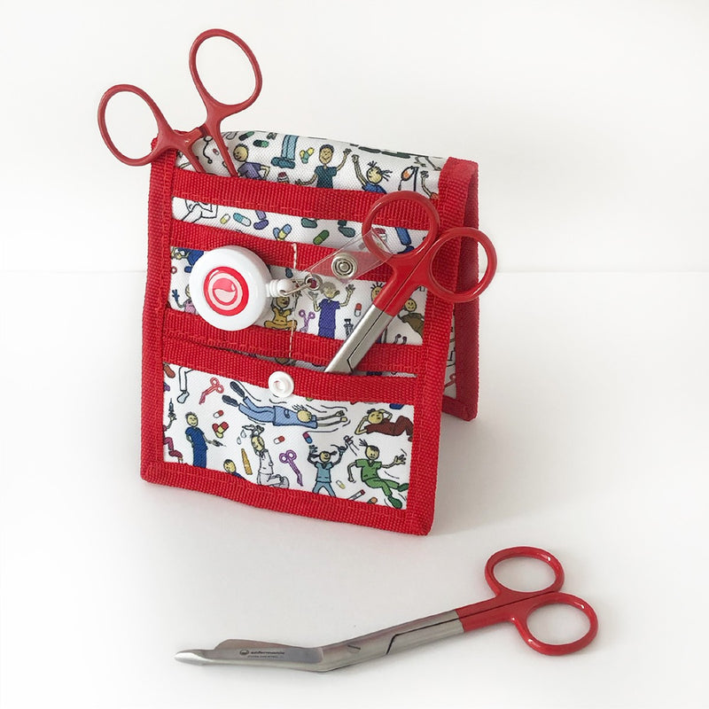 Red Pocket Revolutum Kit (organizer + scissors)-zoom-