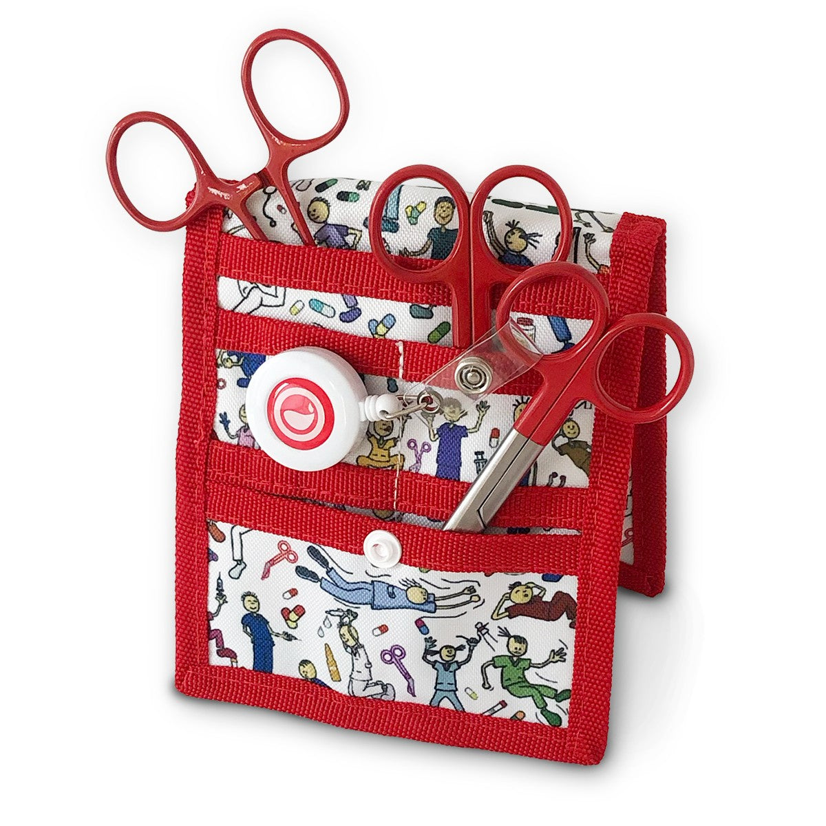 Red Pocket Revolutum Kit (organizer + scissors)-zoom-1
