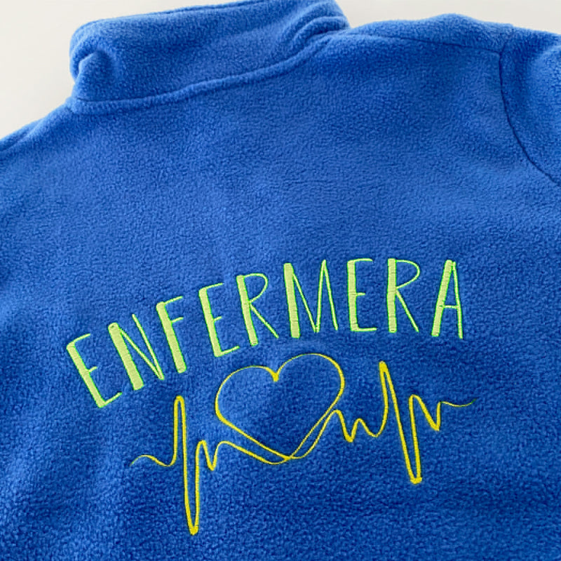 Personalized Women's Fleece Lining - Blue-zoom-
