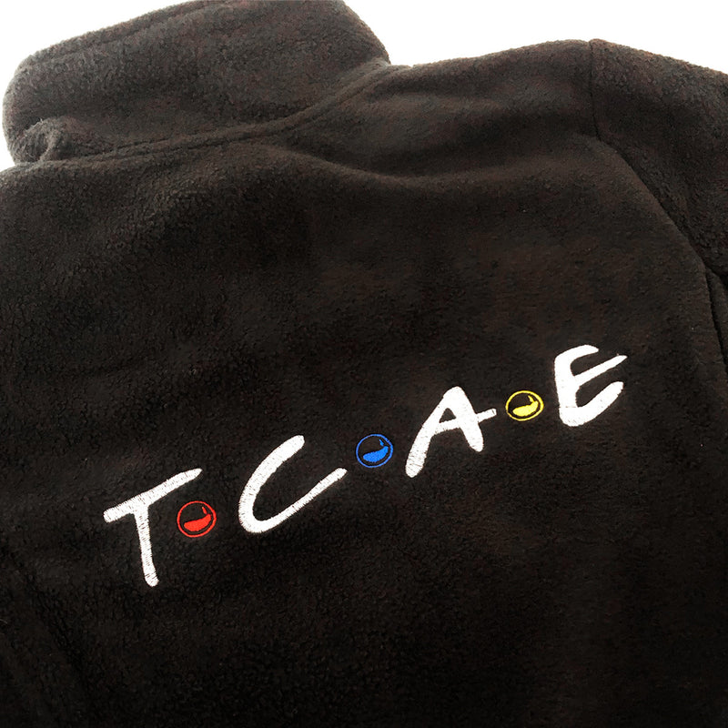 Personalized Men's Fleece Jacket - Black-zoom-