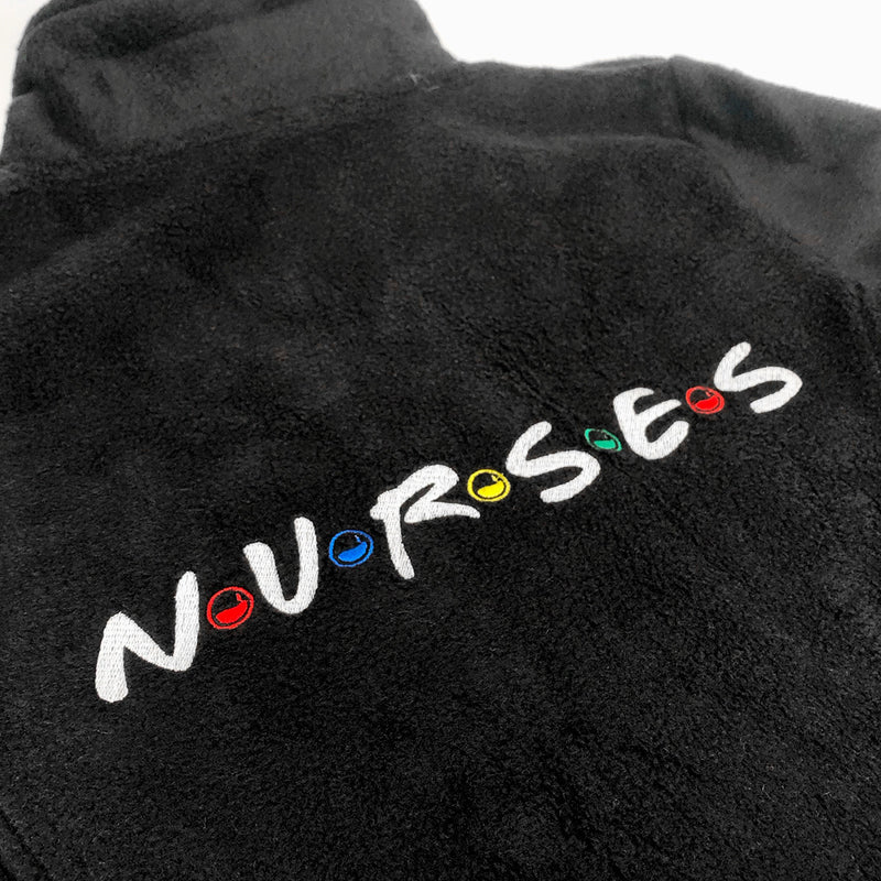 Personalized Men's Fleece Jacket - Black-zoom-