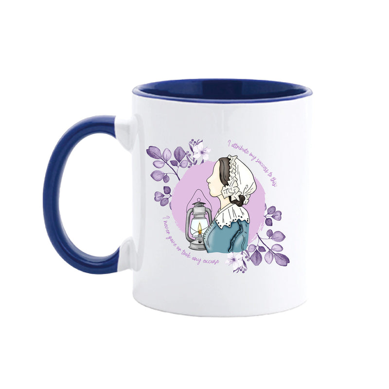Customizable navy blue ceramic mug - Nightingale @elartedecuidar_-zoom-