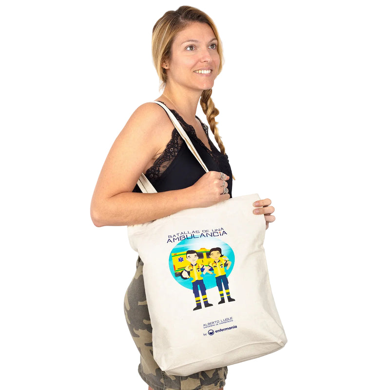 Ambulance Battles Tote Bag – Cotton Sanitary Bag -zoom-
