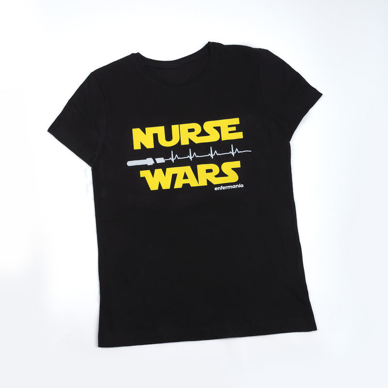 Women's black t-shirt - printed-zoom-